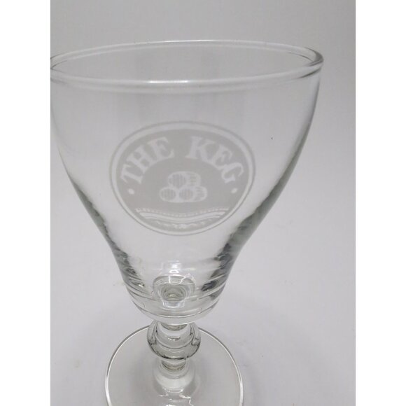 The Keg Steakhouse Restaurant Drinkware Two 6" Glasses Vintage Made in Canada - Picture 12 of 16